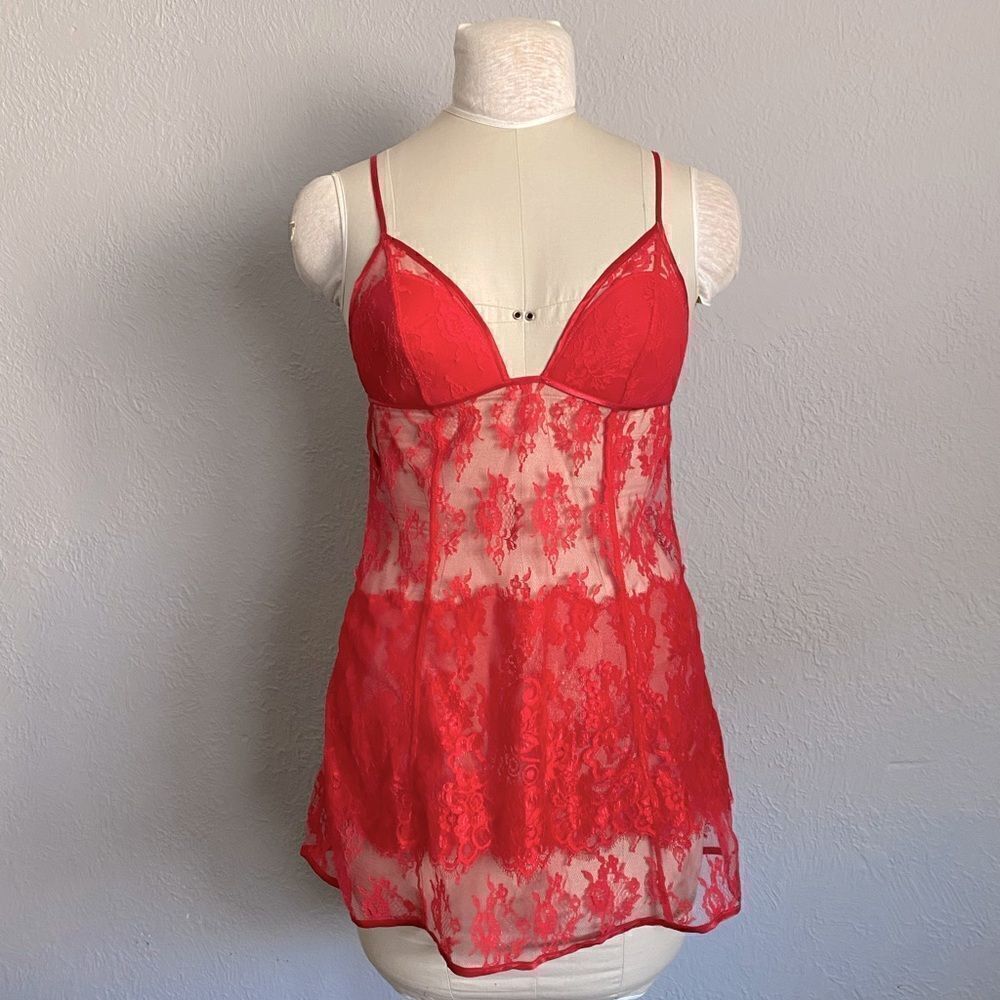 NWT Victoria’s Secret Very Sexy 2007 Y2k Red Slip Dress Size M